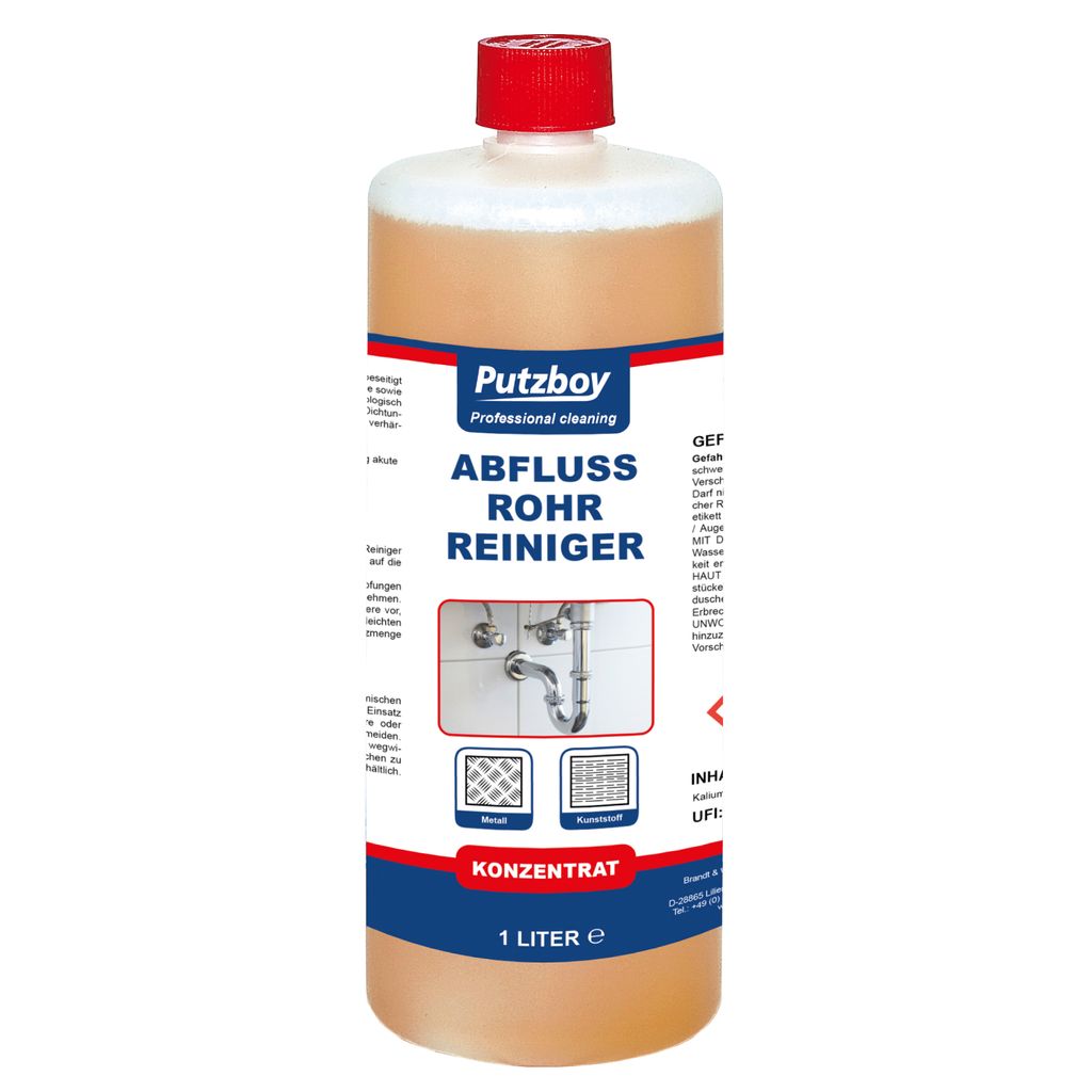 Putzboy Abflussrohr Reiniger - Konzentrat - 1 Liter - Produktbild