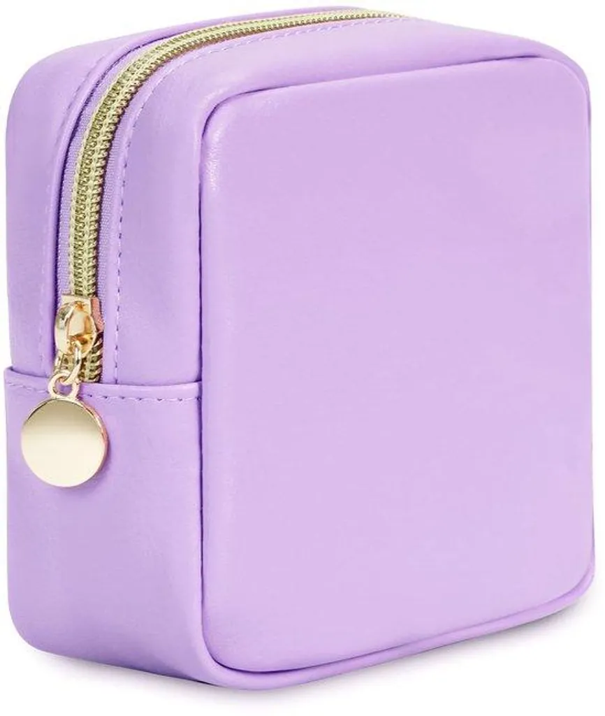 Trousse maquillage anti-désordre double zone en PU pour femme active