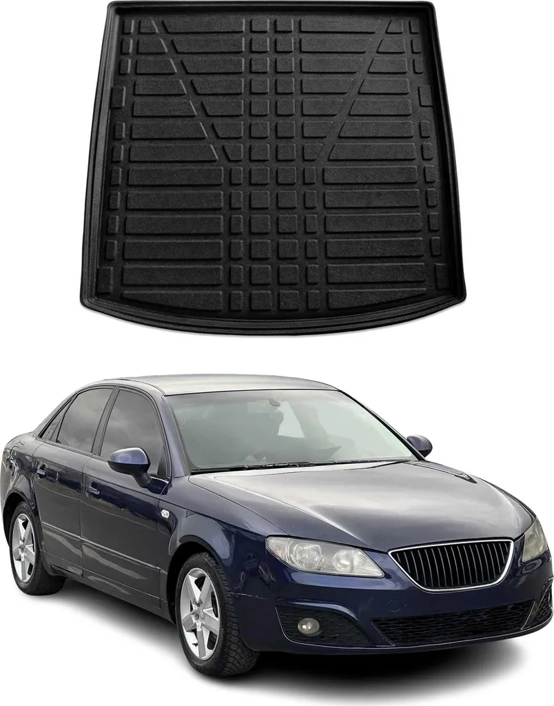 OMAC - Tappetini Auto In TPE Premium 3D Per Seat Altea 2004-2015 - Nero - Facili Da Pulire Con Fermo - 4