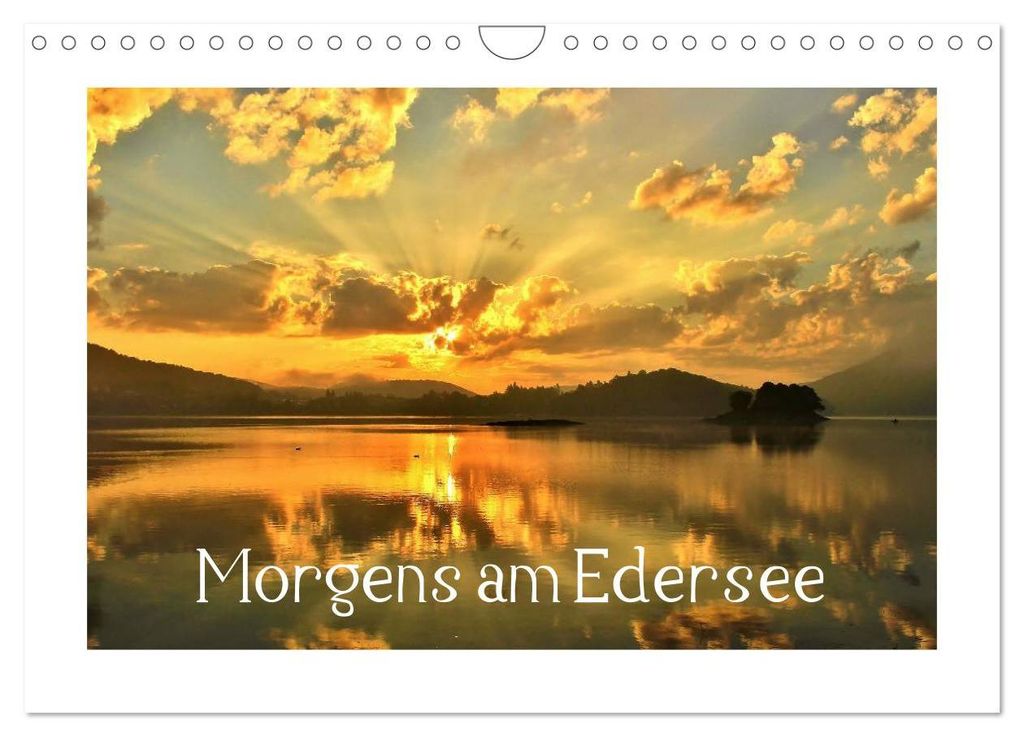 Morgens am Edersee (Wandkalender 2027 DIN A4 quer), CALVENDO Monatskalender