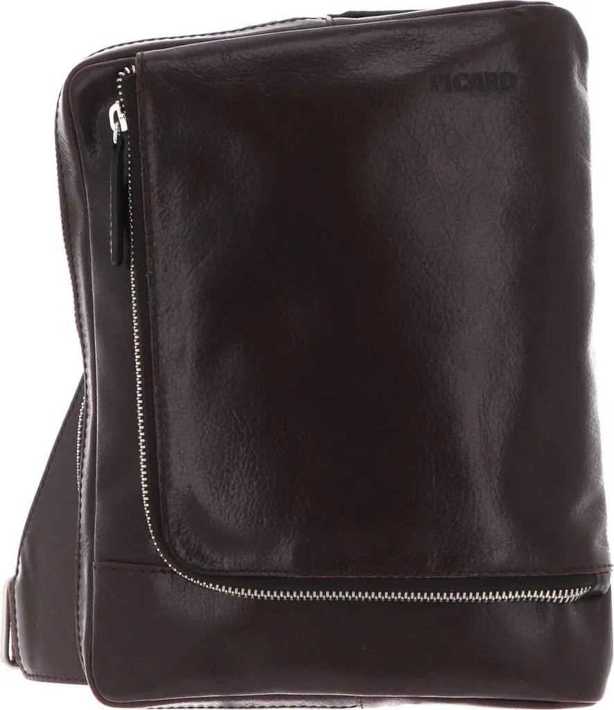 Sac besace de ville PICARD Buddy Cafe marron foncé - Cuir véritable