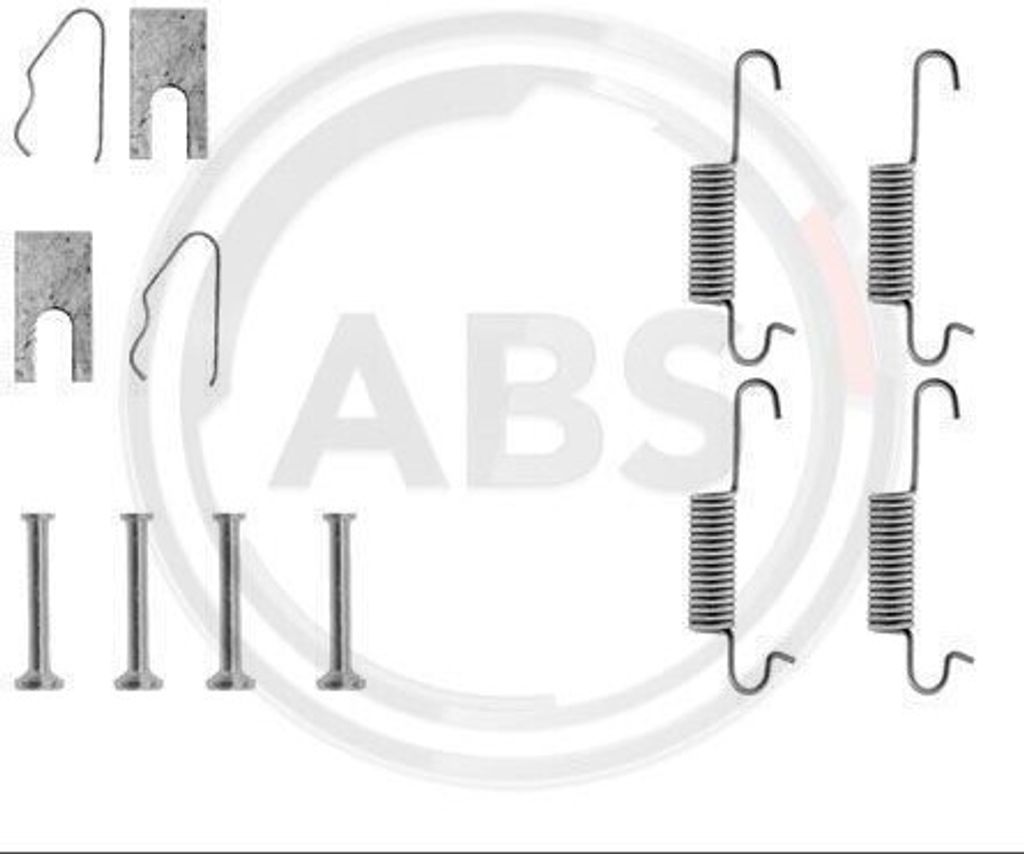 Zubehörsatz Bremsbacken Ø 180 mm A.B.S. passend für u.a. AUDI 80