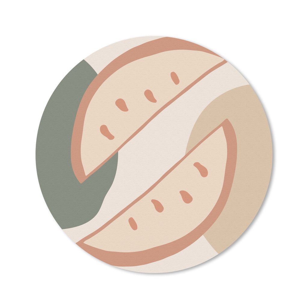 MuchoWow Mauspad Mousepad Obst - Pastell - Sommer 40x40 cm - Mousepads - Maus Mat - Pad - Mausunterlage - Schreibtisch Accessoires