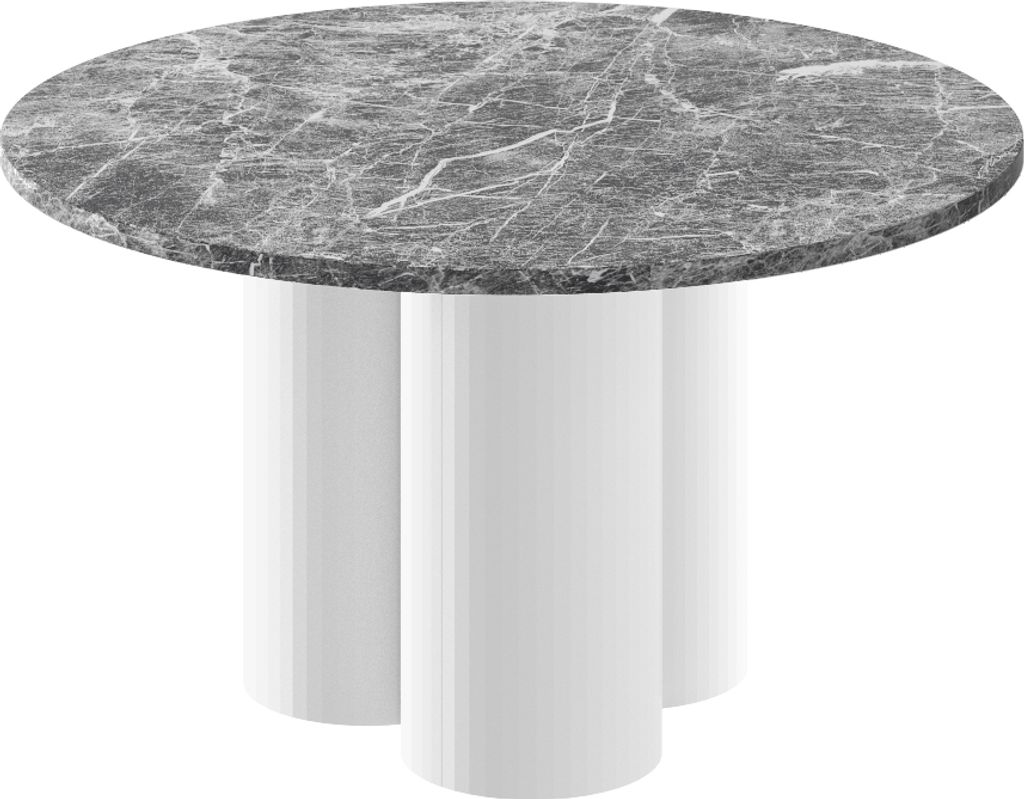 Design Couchtisch HRE-222 rund Hochglanz Wohnzimmer Tisch 80 x 50 cm