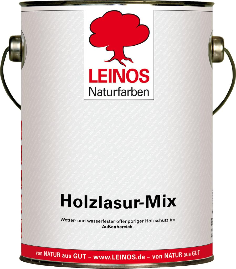 LEINOS Holzlasur 260 für außen | Wetterfeste Holzbeschichtung mit Filmschutz | Offenporig & wasserabweisend | Für Fenster, Türen, Fassaden |