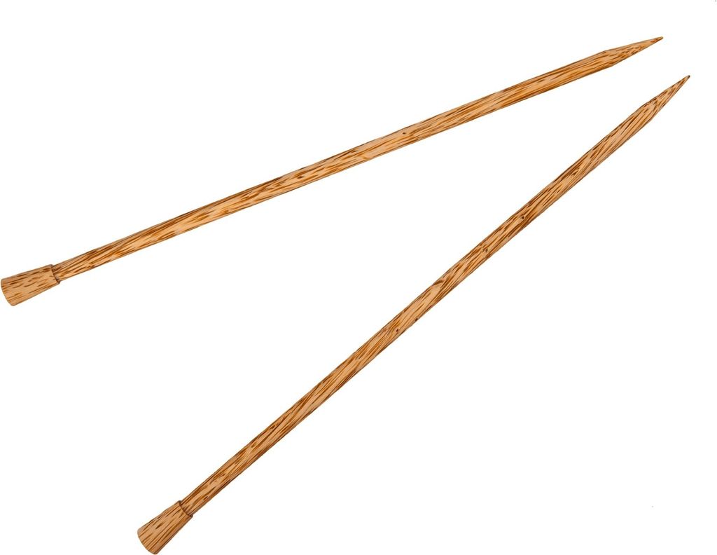 Handschmeichler! Stricknadeln edles Palmholz 35 cm, Gr. 9,0 mm