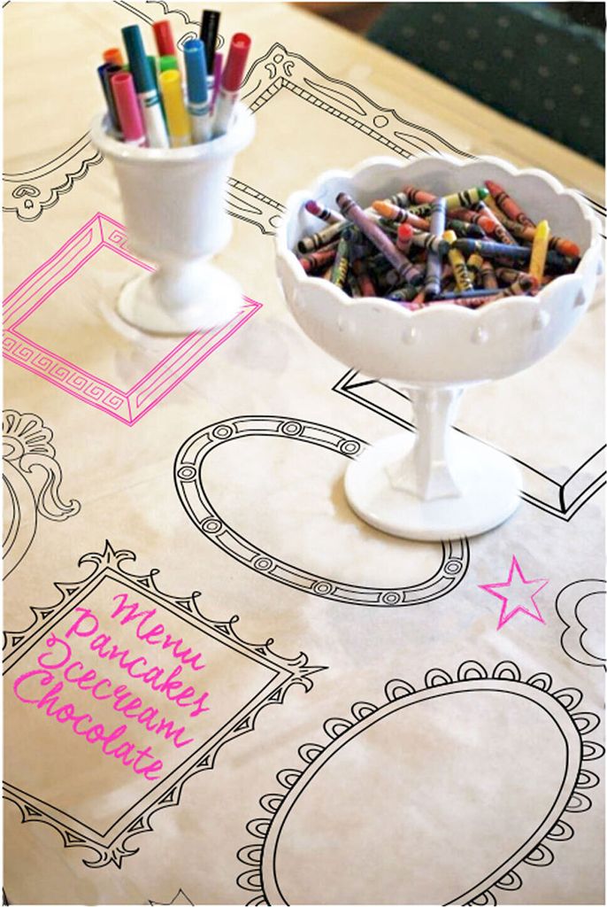 Beschreibbare Tischdecke