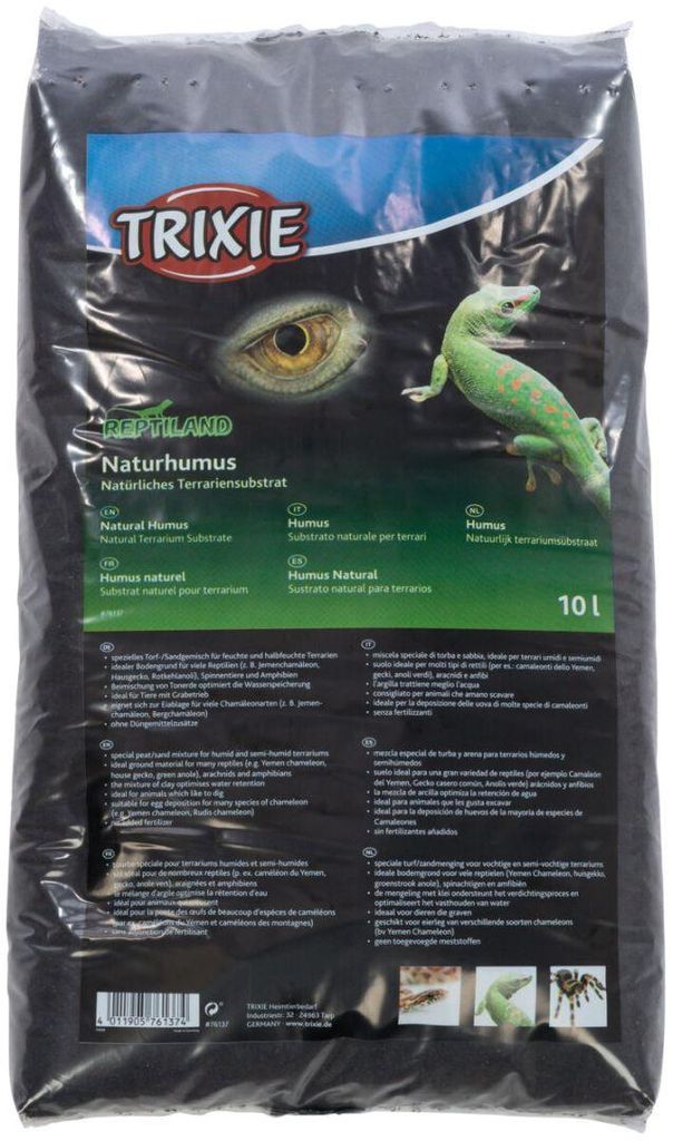 TRIXIE Naturhumus, natürliches Terrariensubstrat, 10 l Produktbild 