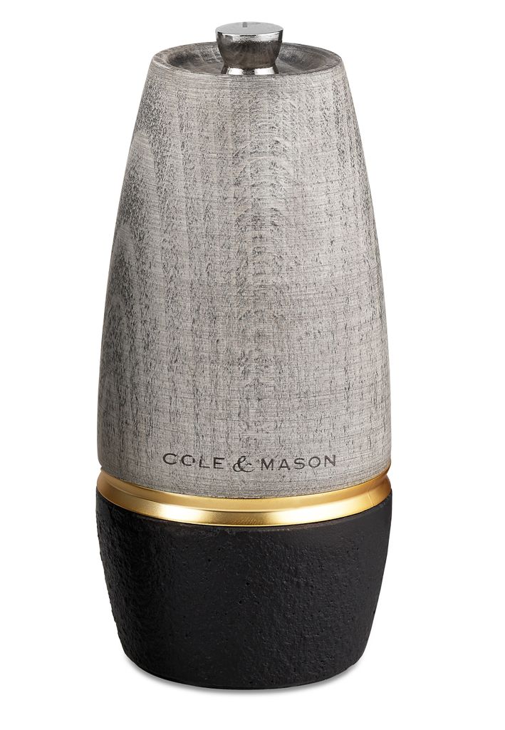 Cole & Mason Pfeffermühle Bridgwater mit präzisem Kohlenstoffstahlmahlwerk Grau-Schwarz One Size