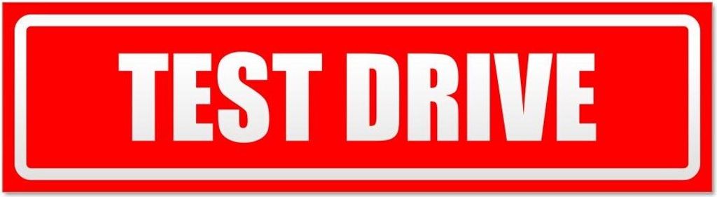 Kiwistar Test Drive invertiert Magnetschild Schild magnetisch - 60cm Rot - Magnetfolie für Auto PKW Kfz