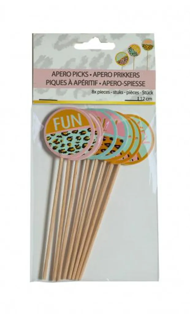 Cure-dents léopard 12 cm : piques robustes pour apéritif sans taches