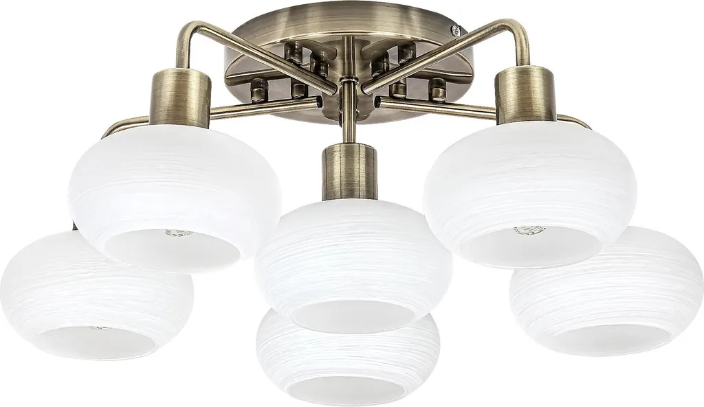 Lustre spot laiton antique Sorina Rabalux 3918 - 6 lumières E14