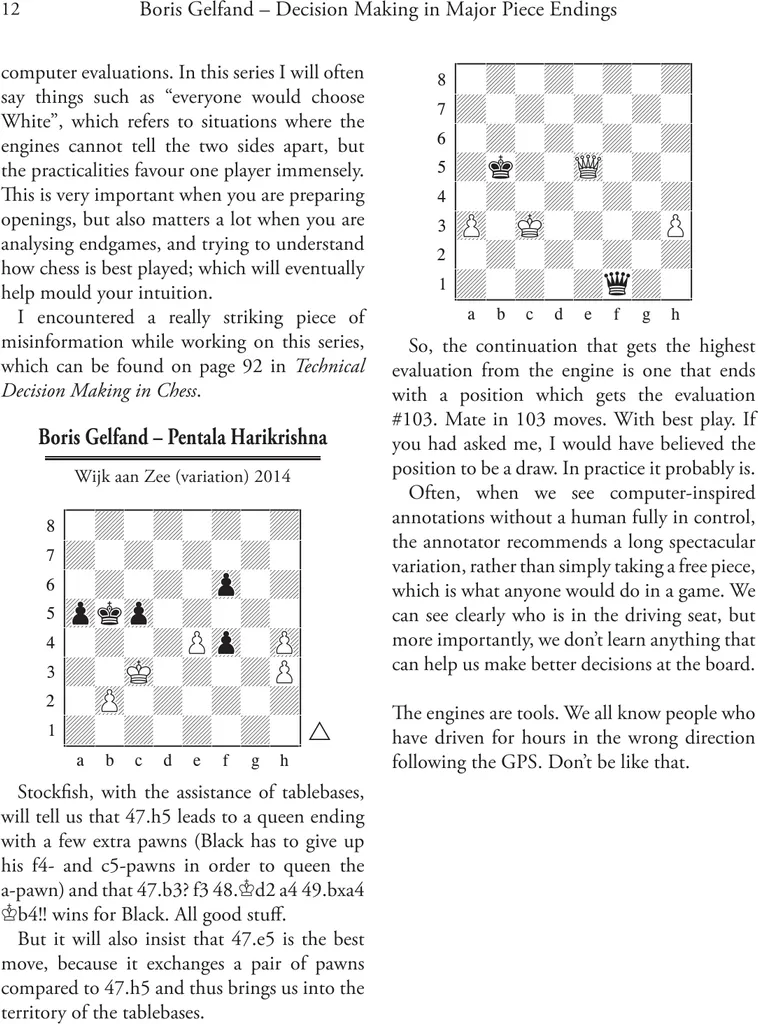 Decision Making in Major Piece Endings - Stratégie de Gelfand Hardback - 11