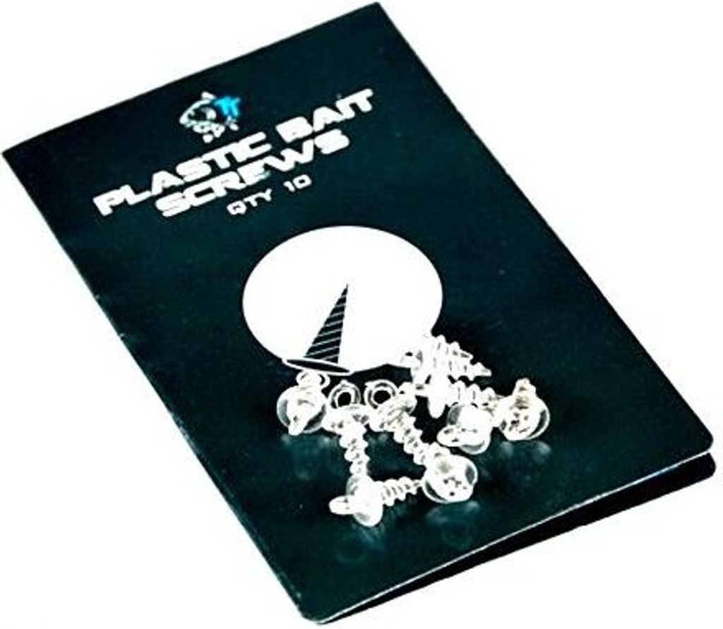 Nash Plastic Bait Screws T8049 Baitscrew Bait Screw 10 Stück Angelzubehör