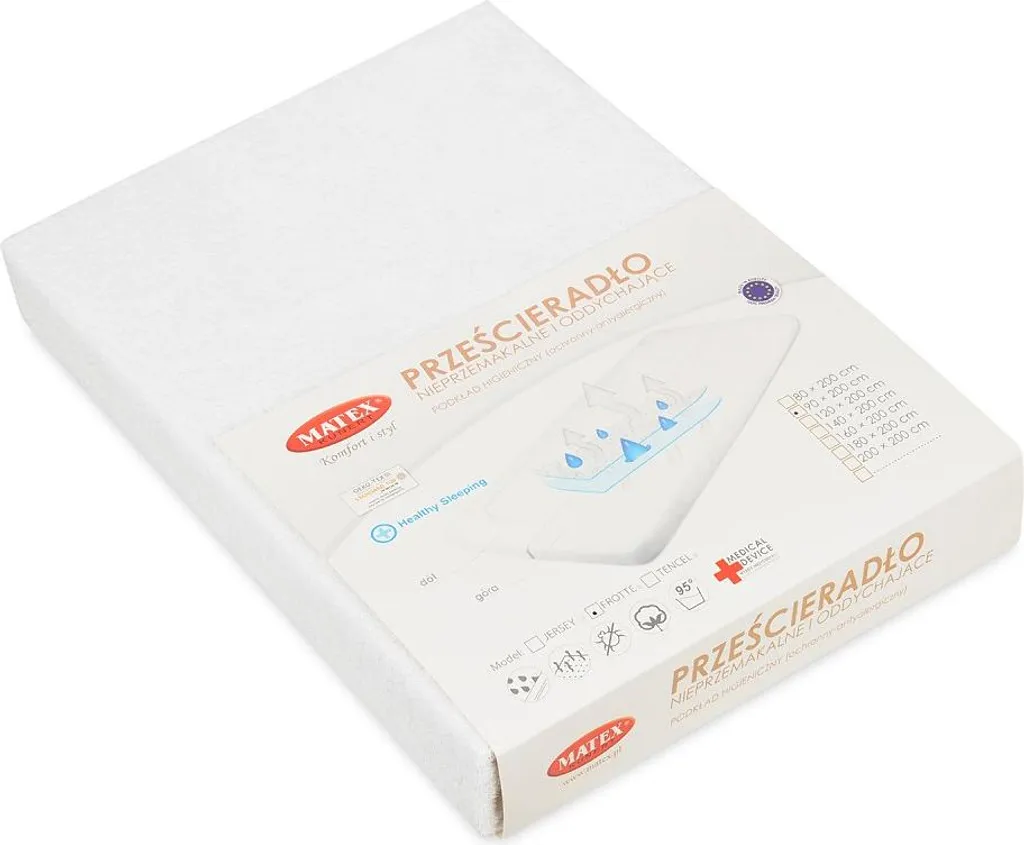 Drap-housse 70x140 Imperméable pour Lit Bébé - Protection Matelas Blanc
