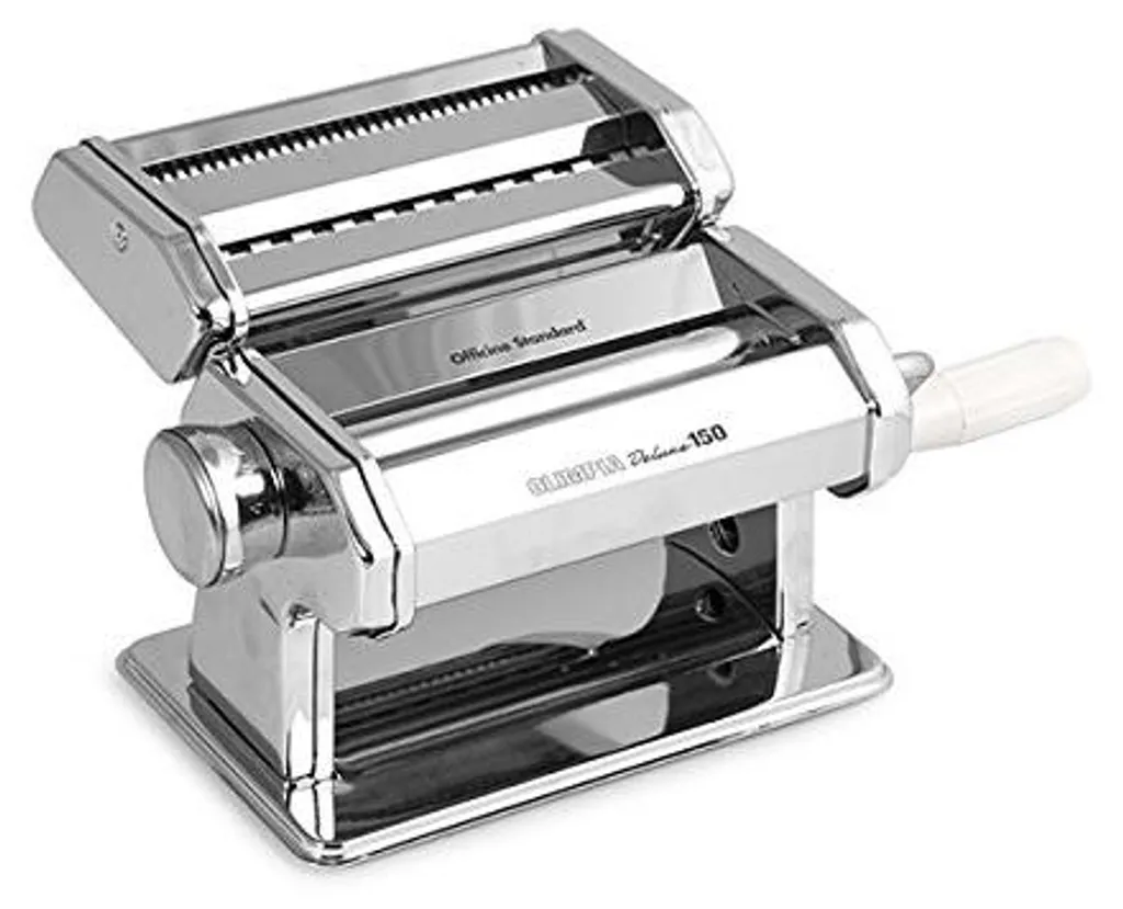 Machine à pâtes Deluxe 150 mm acier : finies les pâtes collantes