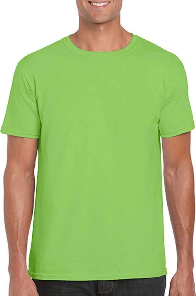 Gildan Herren Soft Style T-Shirt PC2882 (S) (Limone)