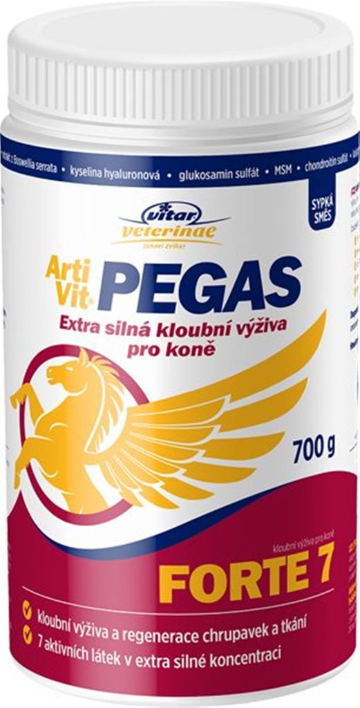 A product shot of a supplement container for horses.