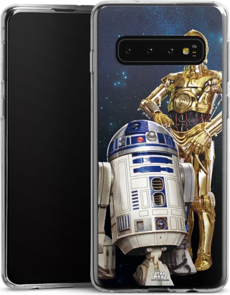 DeinDesign Slim Hülle für Samsung Galaxy S10 Silikon Case Ultra Dünn Handyhülle Star Wars Weltall R2D2