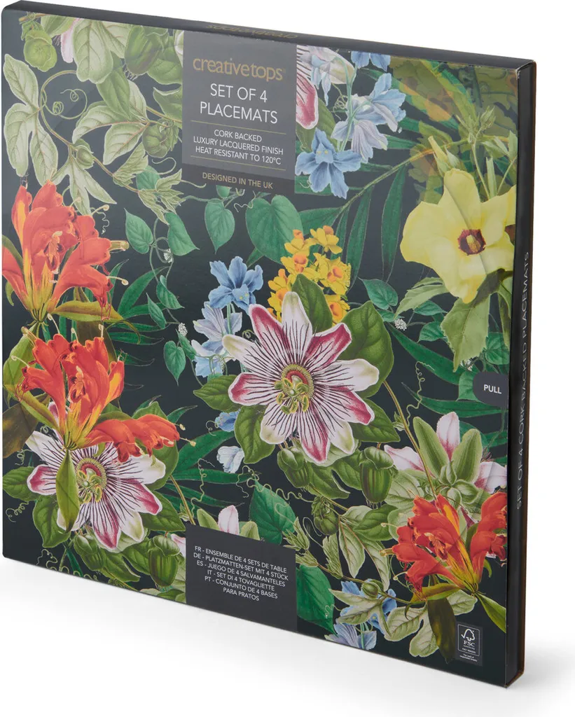 Sets de table antidérapants fleurs 29 cm pour protéger votre table bois