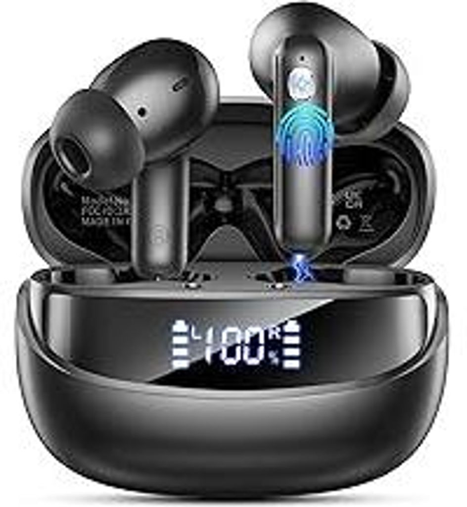 Bluetooth Kopfhörer, 2026 Kopfhörer Kabellos Bluetooth 5.4 HiFi Stereo, 50 Std Spielzeit In Ear Kopfhörer mit 6 ENC Noise Cancelling Mics, Ohrh...