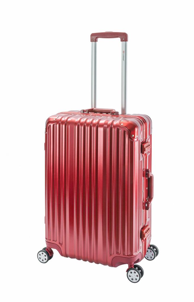 London | Trolley M | Polycarbonat Hartschale | Alu Rahmen | 65 x 42 x 24 cm | 4,8 kg - Koffer Reisekoffer