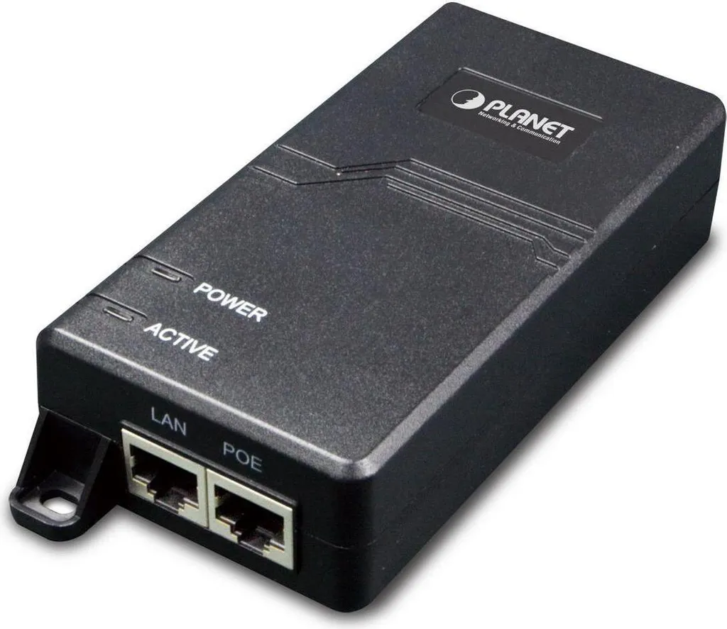 Planet POE-163 Injecteur Gigabit PoE+ 30W RJ45 pour caméras IP et WiFi
