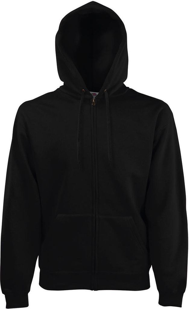 Fruit of the Loom 62-062-0 | Classic Hooded Sweat Jacket - Farbe: Black - Größe: M