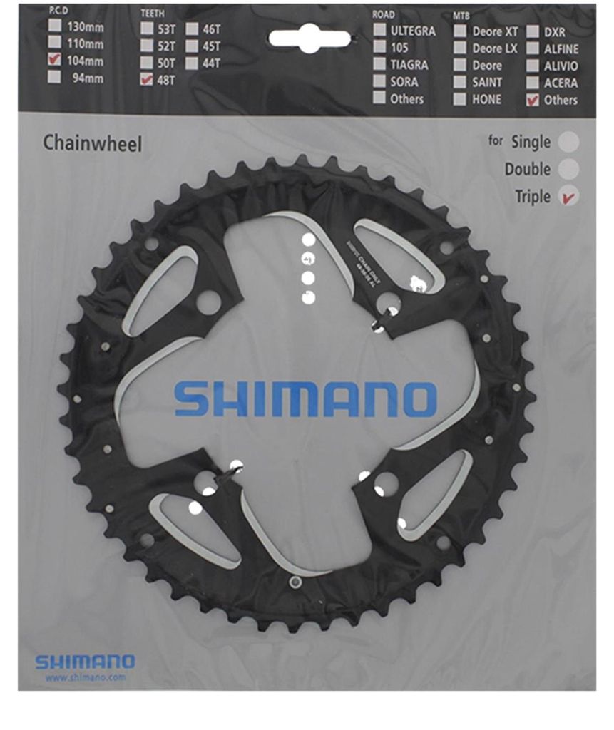 SHIMANO FCT551, plateau, noir, SH-Y1MX98080 Image du produit 