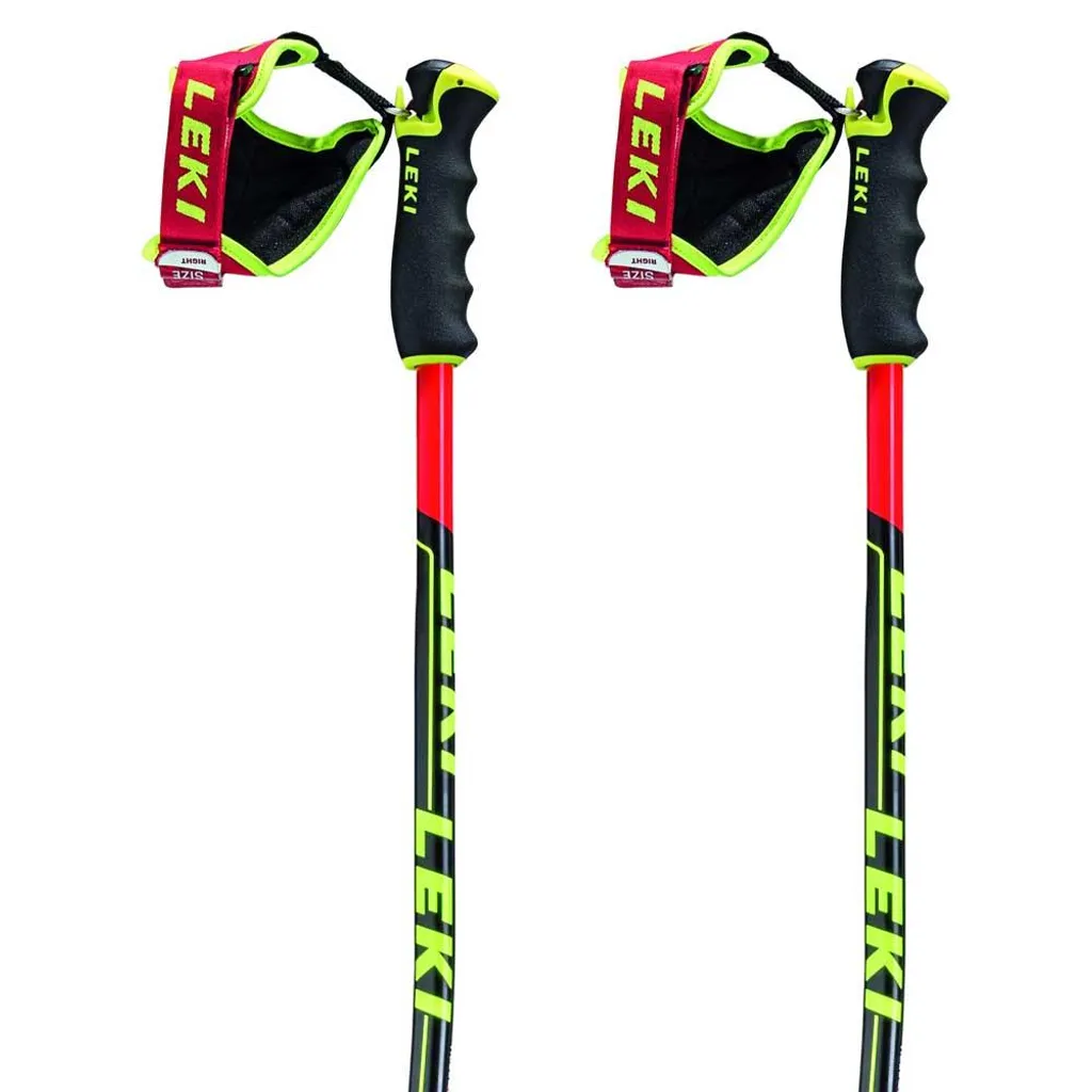 Bâtons de Slalom Géant Leki Worldcup Racing GS 130 cm pour Ski de Vitesse