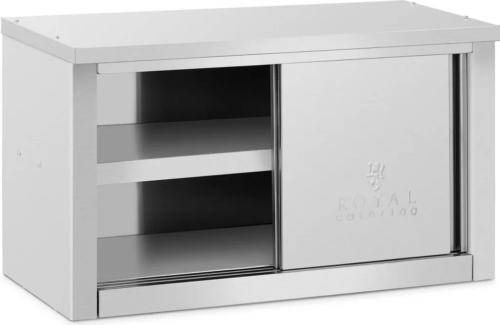 Royal Catering Armoire suspendue inox 900x400x500mm charge 60kg