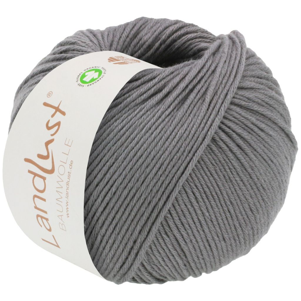 Lana Grossa Landlust Baumwolle GOTS, Farbe:002 - Grau