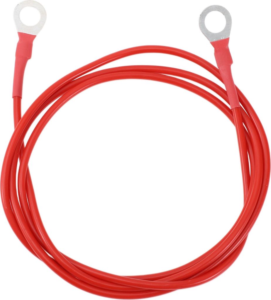 135cm 12 AWG Batterie-Wechselrichterkabel 3/8" Batteriekabel verzinntes Kupfer Rot OT Typ 1 Stk