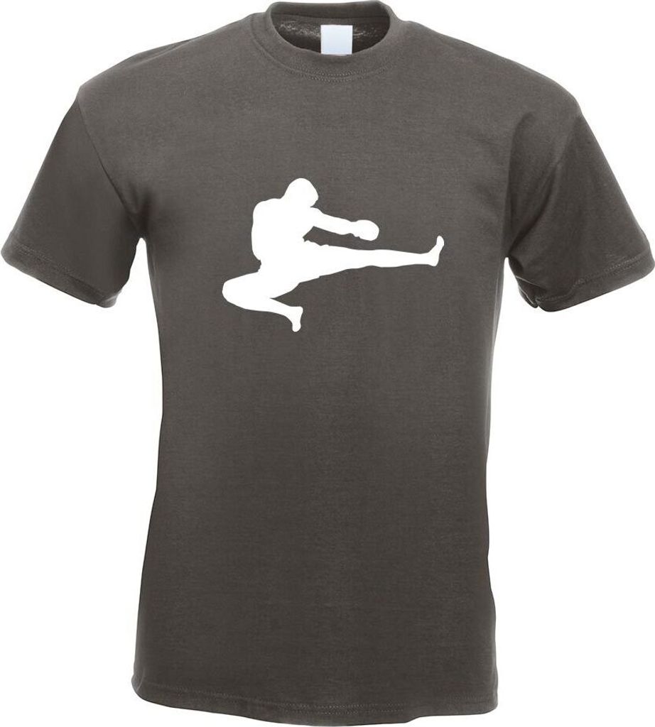 Kiwistar - T-Shirt - Graphit - Kampfsport Karate Judo Kung Herren Funshirt Bedruckt Design Sprüche Spruch Motive - mit Motiv Bedruckt - Funshirt D...