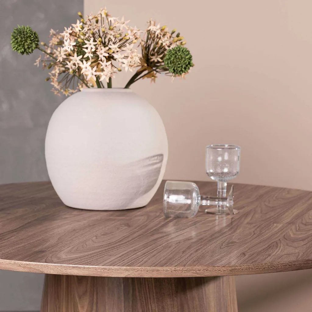 Table à manger Lanzo Ø120cm pour repas de famille et petit espace - 14