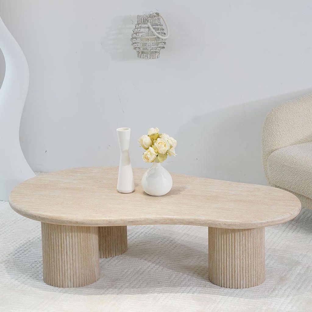Milton & Oldbrook Couchtisch 130 cm Tovuz Sand Produktbild 