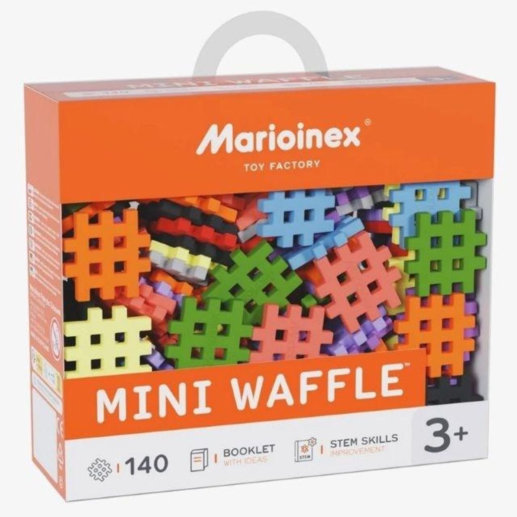Marioinex Mini Wafelvormige Bouwblokken, Set 1, 140 stuks Productafbeelding 