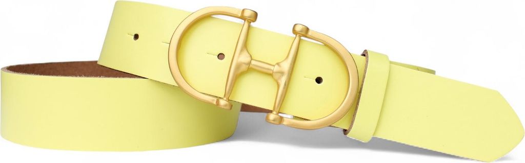 FRONHOFER Damengürtel 4cm, goldener Schmuckschnalle vergoldet Horse-bit Schnalle