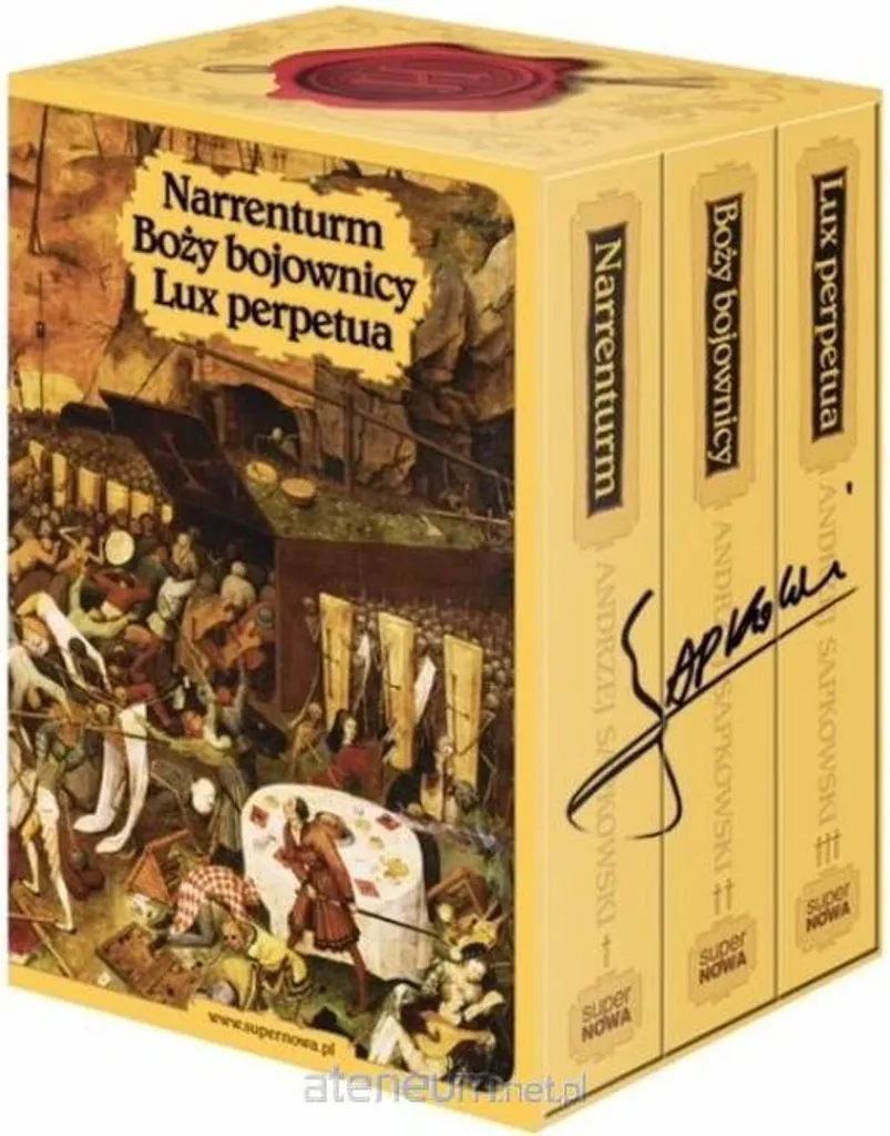 Livres Fantasy Trilogie Hussite 1-3 de Sapkowski en Langue Polonaise