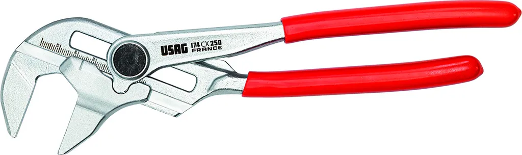 USAG U01740001 Clé à pince réglable 250 mm avec 20 positions de réglage