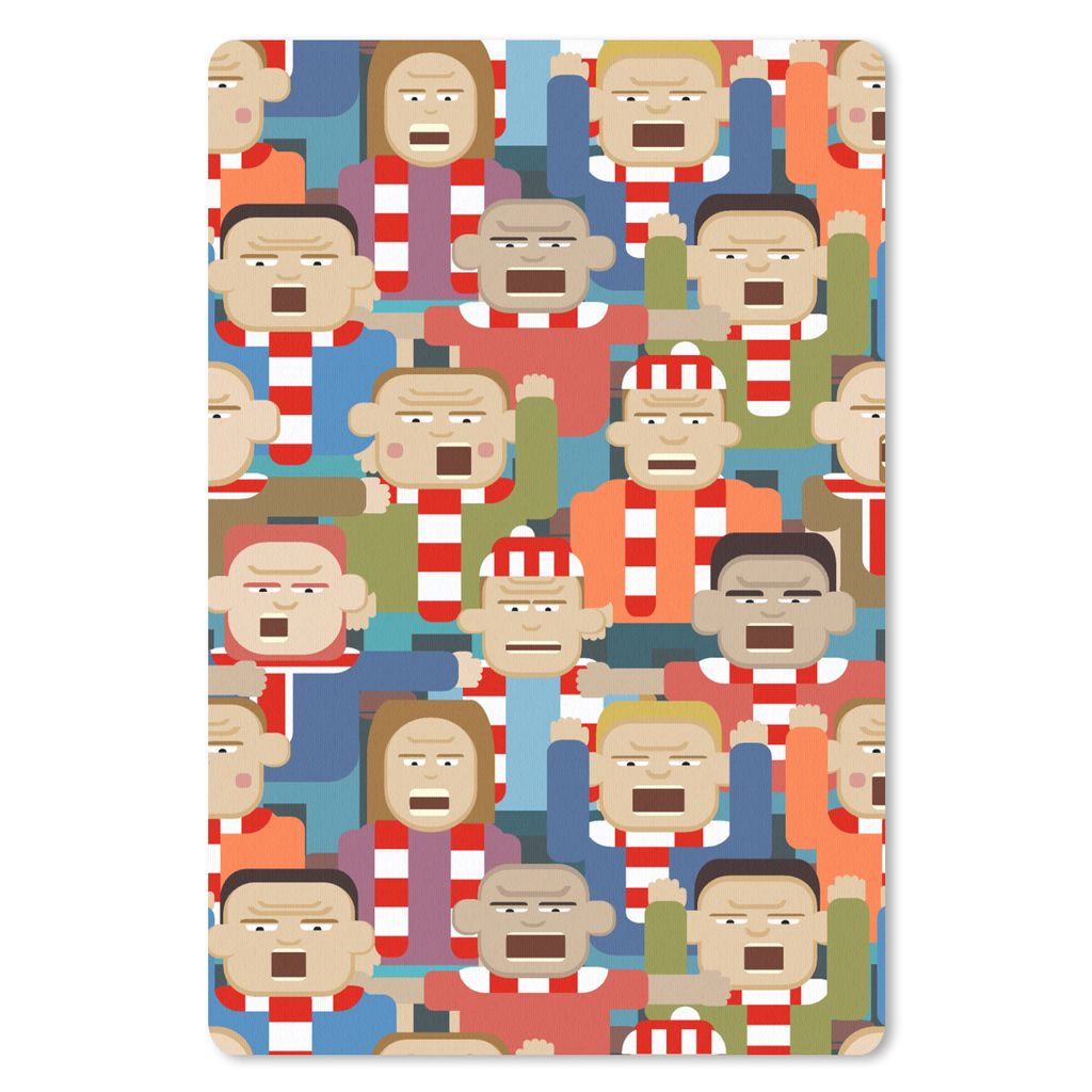 MuchoWow Mauspad Mousepad Hooligans - Sport - Muster 40x60 cm - Mousepads - Maus Mat - Pad - Mausunterlage - Schreibtisch Accesoire