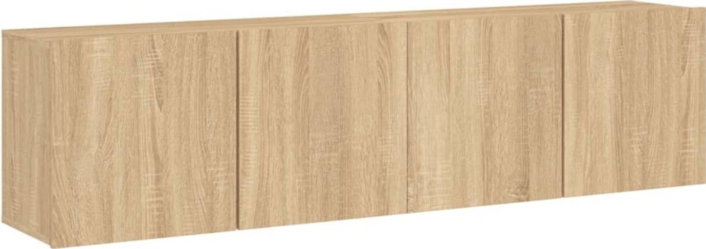 vidaXL TV nástenné skrinky 2 ks Sonoma dub 80x30x41 cm Obrázok produktu 