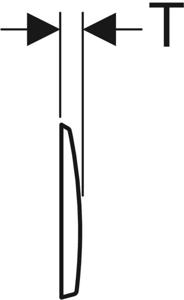 Geberit 115260111 Kappa50 Betätigungsplatte für 2-Mengen-Spülung, weißü-alpin