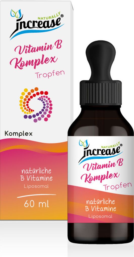 Liposomale Vitamin B Komplex Tropfen hochdosiert - (6.900mg Vitamin B pro Packung) 230mg Vitamin B pro Tagesdosis