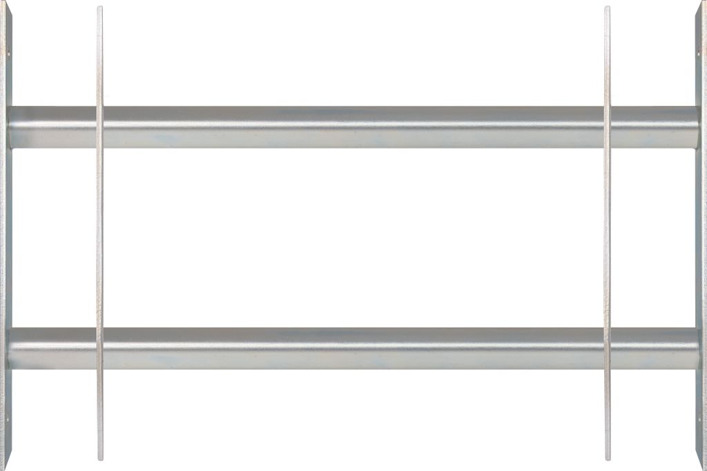 Alberts Fenstergitter Secorino Basic | Ausziehbar für Fenster außen | Einbruchschutz Gitter | galvanisch blau verzinkt | 300 x 500-650 mm