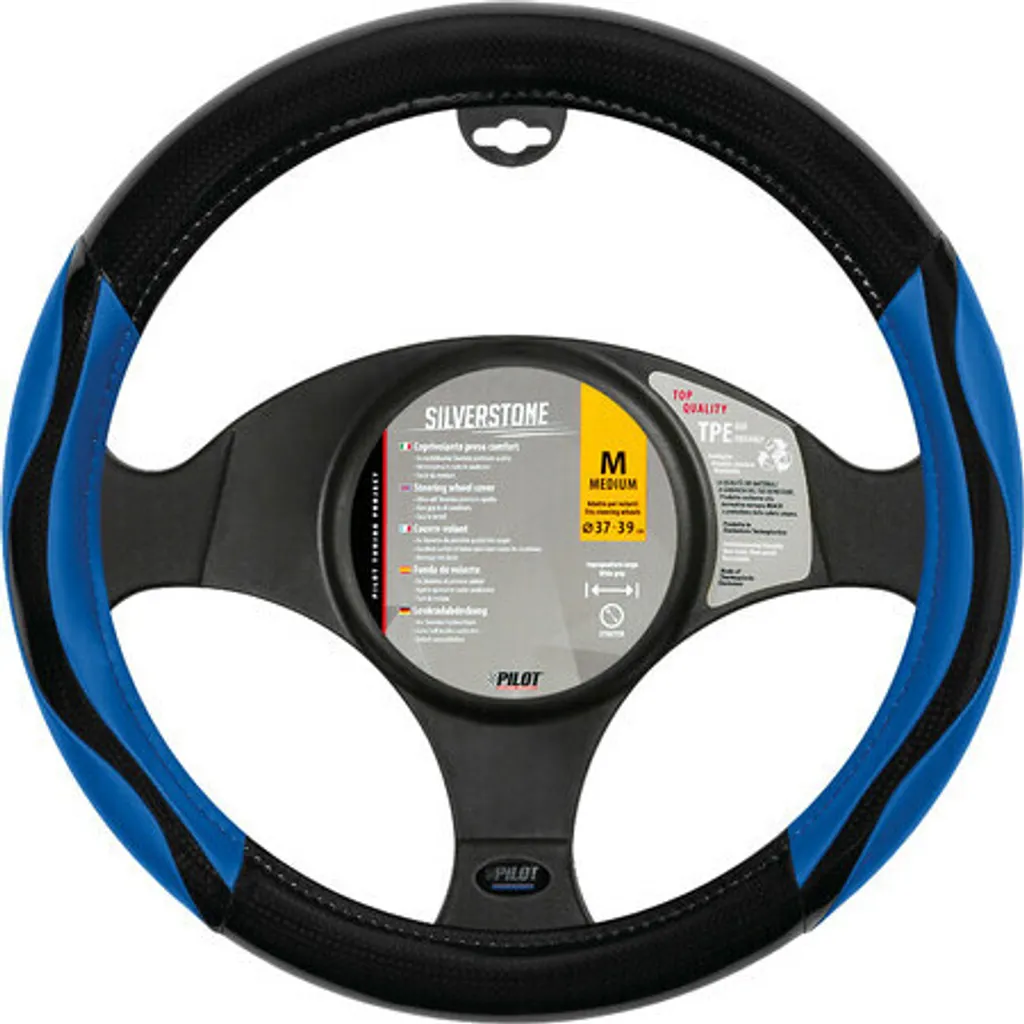 Coprivolante Silverstone Skeentex Blu M | Look Carbon & Grip Racing