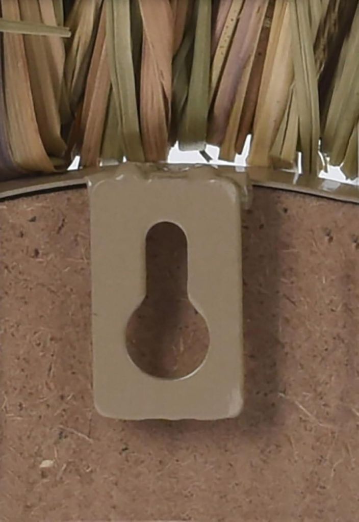 Runder Wandspiegel mit grasgrüner Umrandung - Boho Hängespiegel mit dekorativer Kante - Halspiegel für Badezimmer, Flur und Wohnzimmer - Ø 41 cm