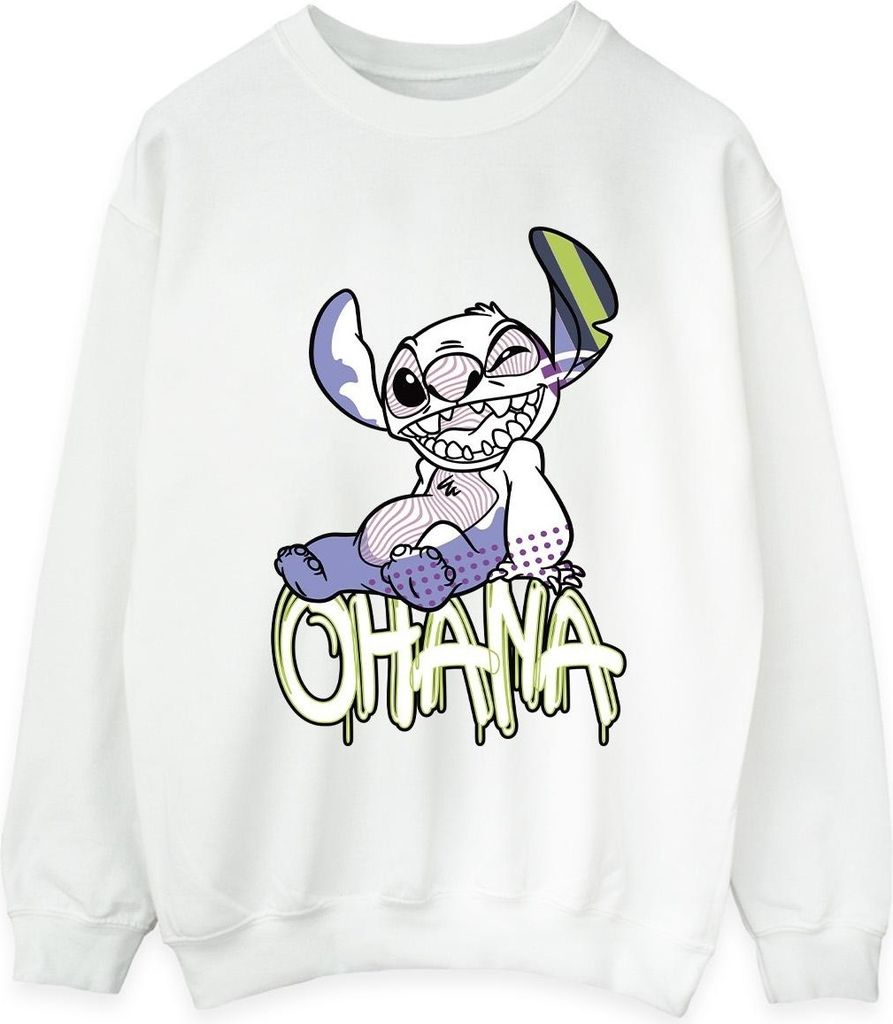Disney - "Ohana" Sweatshirt für Damen BI22894 (L) (Weiß)