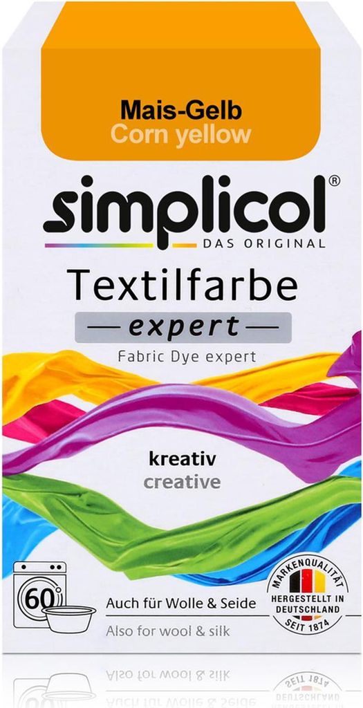 Simplicol peinture textile expert jaune maïs 150g - Image du produit 