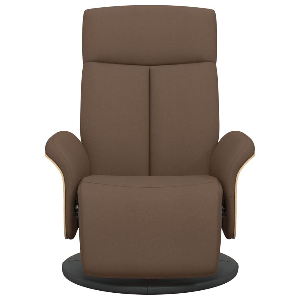 "im Sonderangebot"Einzelsessel moderne - CLORIS - Relaxsessel - Polstersessel mit Fußteil Braun Stoff - 79 x 87 x 104,5 cm - NeuMöbel3675657